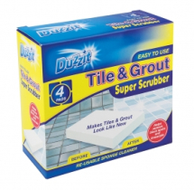 Duzzit 4pc Tile & Grout Scrubber